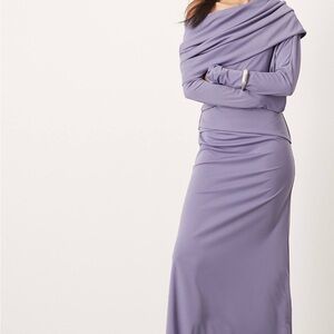 Elegant Purple Women's Dress